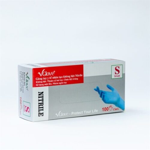 Găng tay Y tế Nitrile Xanh Vglove TA 4.0g - Hình ảnh 4